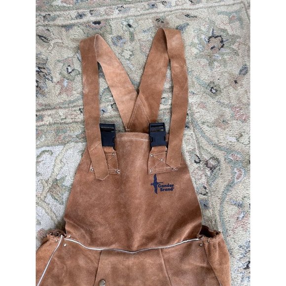 Bob Dale Gander Brand Welding Overalls BDG Split Leather Size Small NEW - Picture 11 of 15